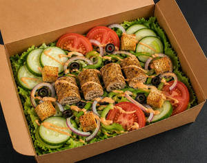 Chicken Seekh Kebab Salad