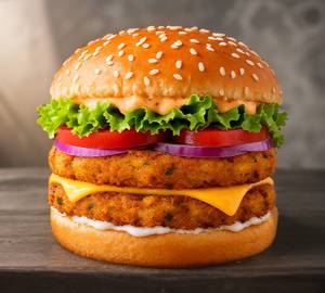 Double Grill Tikki Cheese Burger