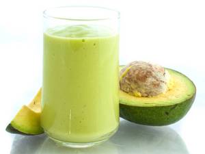 Butter fruit milk shake