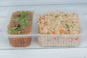 Manchurian Gravy +Jeera Rice                                            