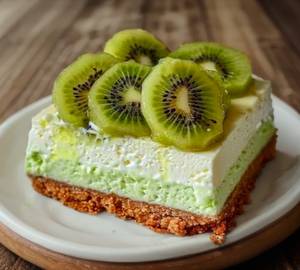 Kiwi Cheesecake pastry square