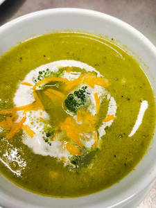 Broccoli Cheddar In A Regular Soup Bowl