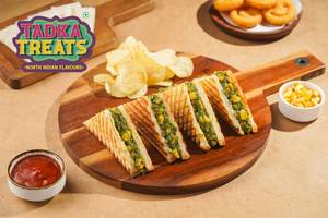 Corn Spinach & Cheese Sandwich