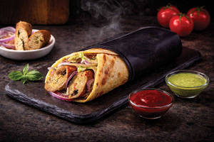 Veg Mutton Seekh Kabab Roll
