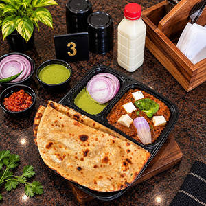 Paneer Tikka Masala + 2 Butter Roti + Butter Milk