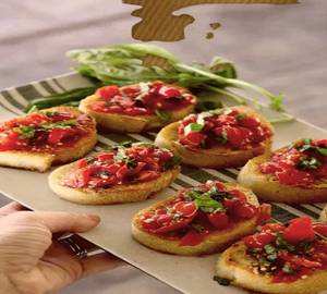 Rustic Tomato Paneer Bruschetta