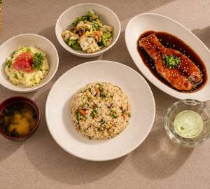 Salmon Teppanyaki Set