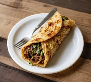 Egg Mutton Boti  Roll