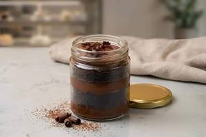 Coffee With Chocolate Cake Jar