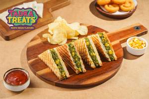Corn & Spinach Sandwich