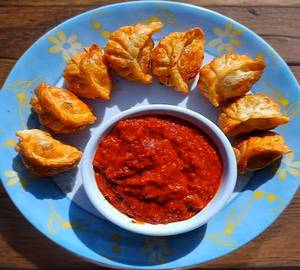 Chicken momos fry [5 pieces]