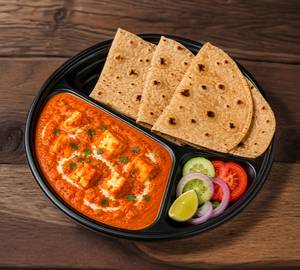Paneer Butter Masala + 3 Butter Tawa Roti + Salad
