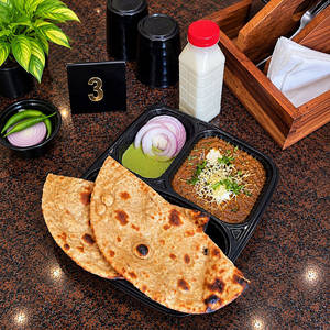 Paneer Butter Masala + 2 Butter Roti+chass+salad+mint