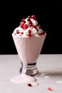 Pomegranate milk shake