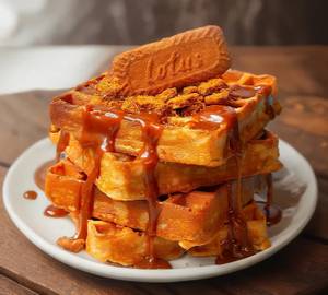 Biscoff Waffle (with Ice Cream)