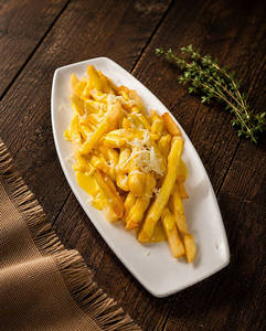French Fries With Cheese Sauce