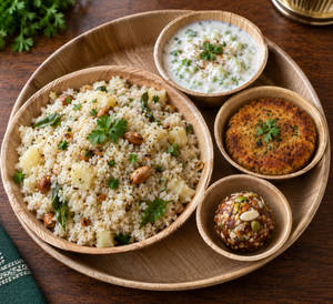 Samak Pulao Thali