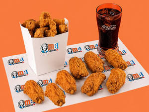 Signature Chicken Wings (8 Pcs) & Medium Pop Ins
