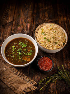 Chicken Manchurian Fried Rice