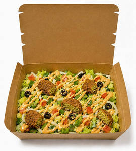 Veg Falafal Kebab Patty Salad