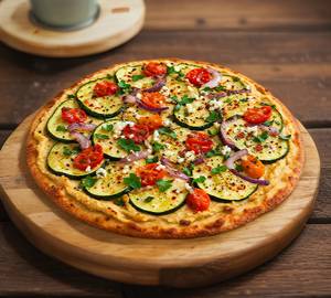 Hummus Zucchini Pizza