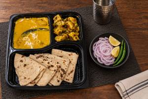 Kadhi Pakoda,Aloo Methi Thali