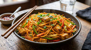 Schezwan Panner Noodles
