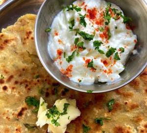 2 Aloo Paratha & Dahi