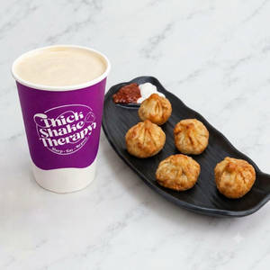 Cold Coffee + Choice Of Momos (fried)