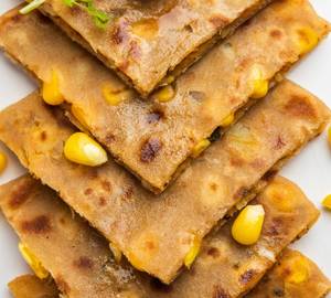 Sweet Corn Cheese Paratha