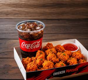 Chiken popcorn and coke combo