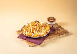 Double Cheese Waffle Fries (150 Gm)