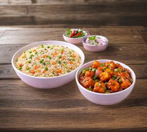 Fried Rice + Kadhai Paneer