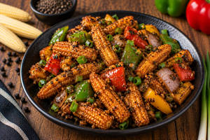 Baby Corn Pepper Dry