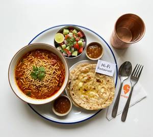 Sev Tamatar + 3 Tawa Butter Roti + Salad Combo