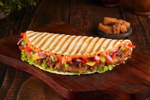 Chipotle Roast Chicken Flatbread Sandwich