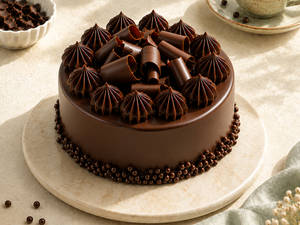 Eggless Rich Chocolate Cake [550g]