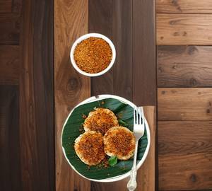 Ghee Karam Podi Idli 3 Pcs