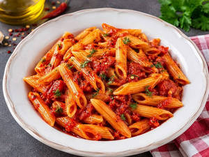 Veg Penne Pasta In Arabitica Sauce