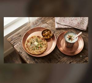 Aloo Paratha (2) with butter milk (300ml)