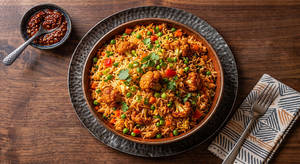 Schezwan Gobi Fried Rice