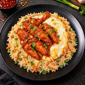 Chicken Rice With Bullet Chicken