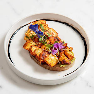 Paneer Tikka Open Toast