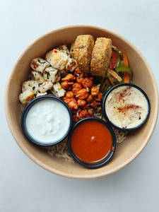 Protein Falafel Rice Bowl (30gm Protein )