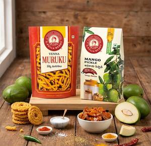 VENNA MURUKULU 250G and MANGO PICKLE 200G VALUE PACK 450GM