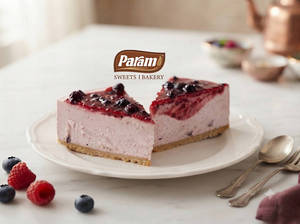 Blueberry Cheese Cake Slice