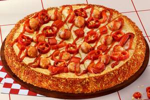 Korean Red Chilli Chicken Pizza