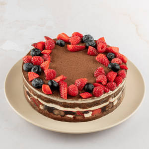 Fresh Mixed Berry Tiramisu Gateau