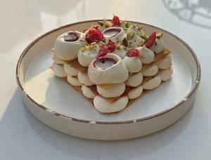 Pistachio Raspberry Mille Feuille
