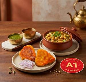 Chole Pattice Plate - 150ml Chole